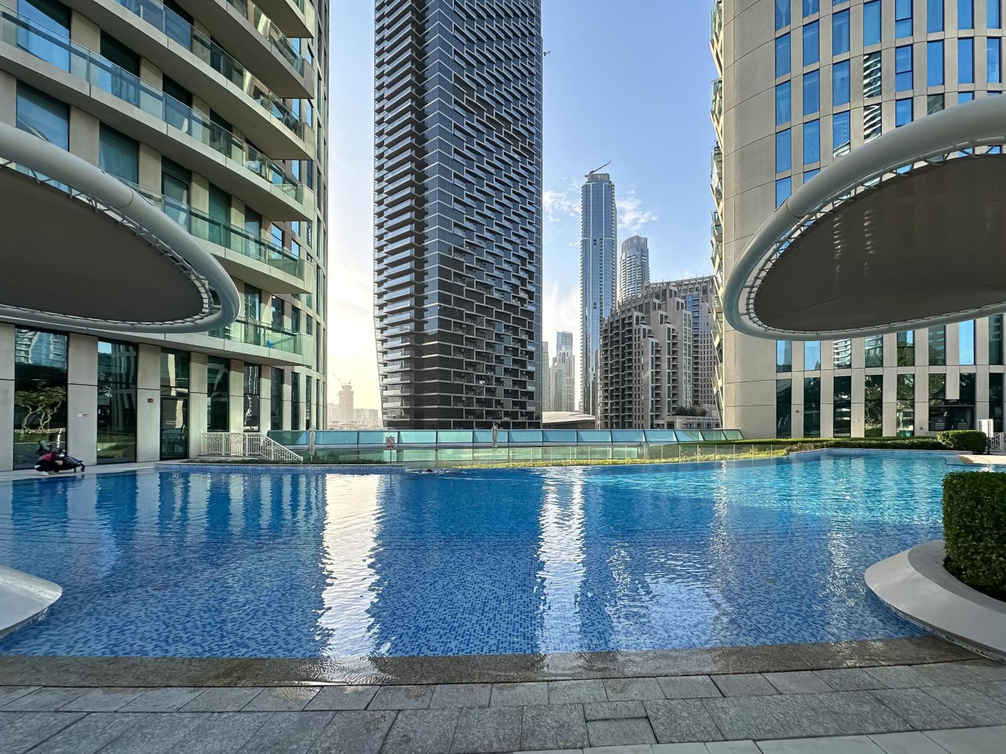 Apartament Urban Luxury 2Br With Spectacular Burj Khalifa View Dubaj Zewnętrze zdjęcie