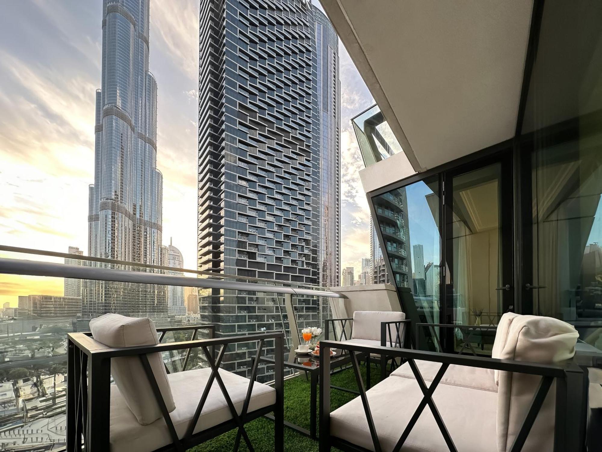 Apartament Urban Luxury 2Br With Spectacular Burj Khalifa View Dubaj Zewnętrze zdjęcie