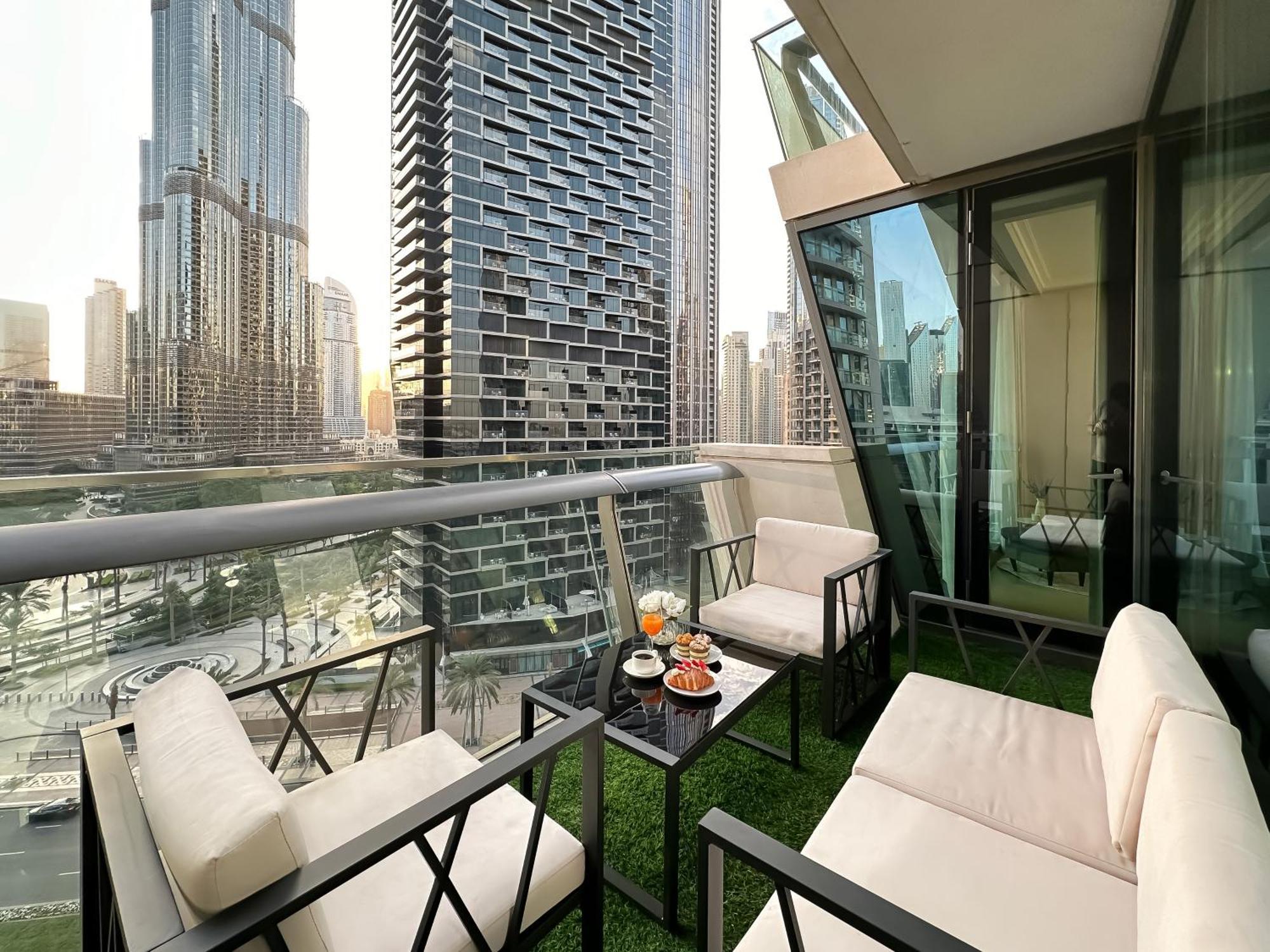 Apartament Urban Luxury 2Br With Spectacular Burj Khalifa View Dubaj Zewnętrze zdjęcie