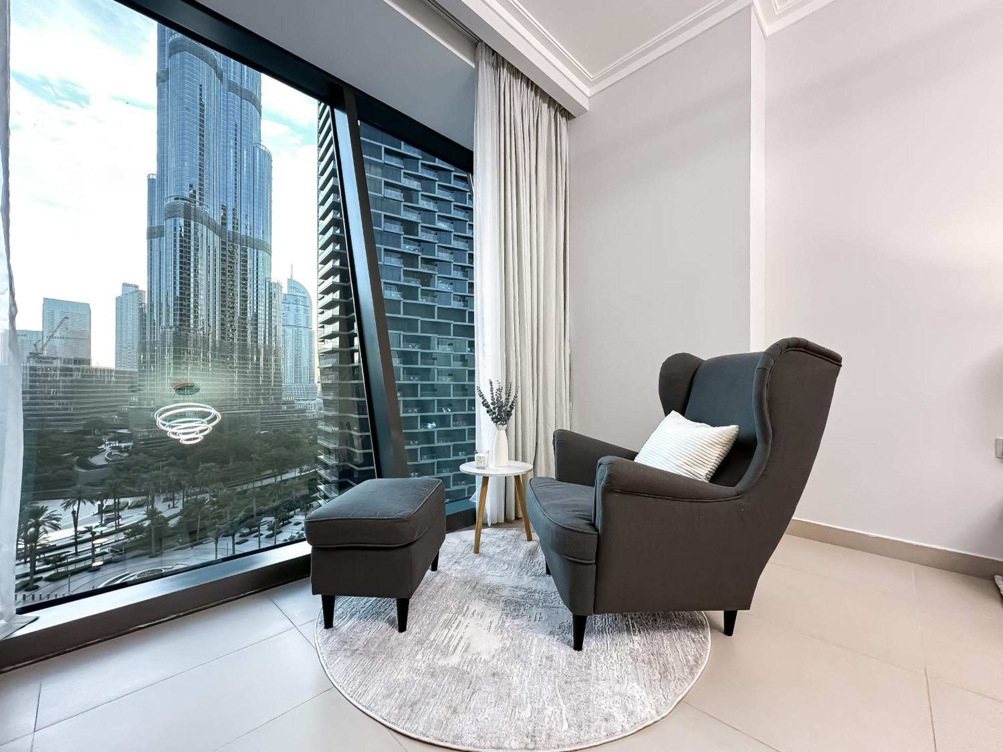 Apartament Urban Luxury 2Br With Spectacular Burj Khalifa View Dubaj Zewnętrze zdjęcie